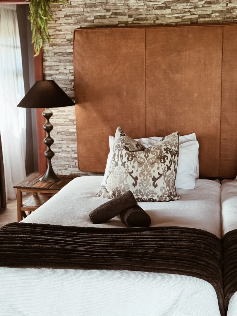Luxury room bed with crisp white linen