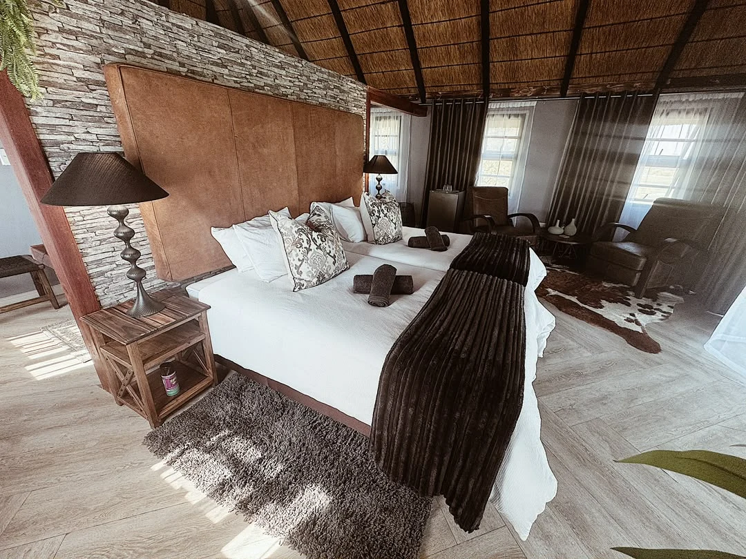 Wide view of the Nyime luxury room interior