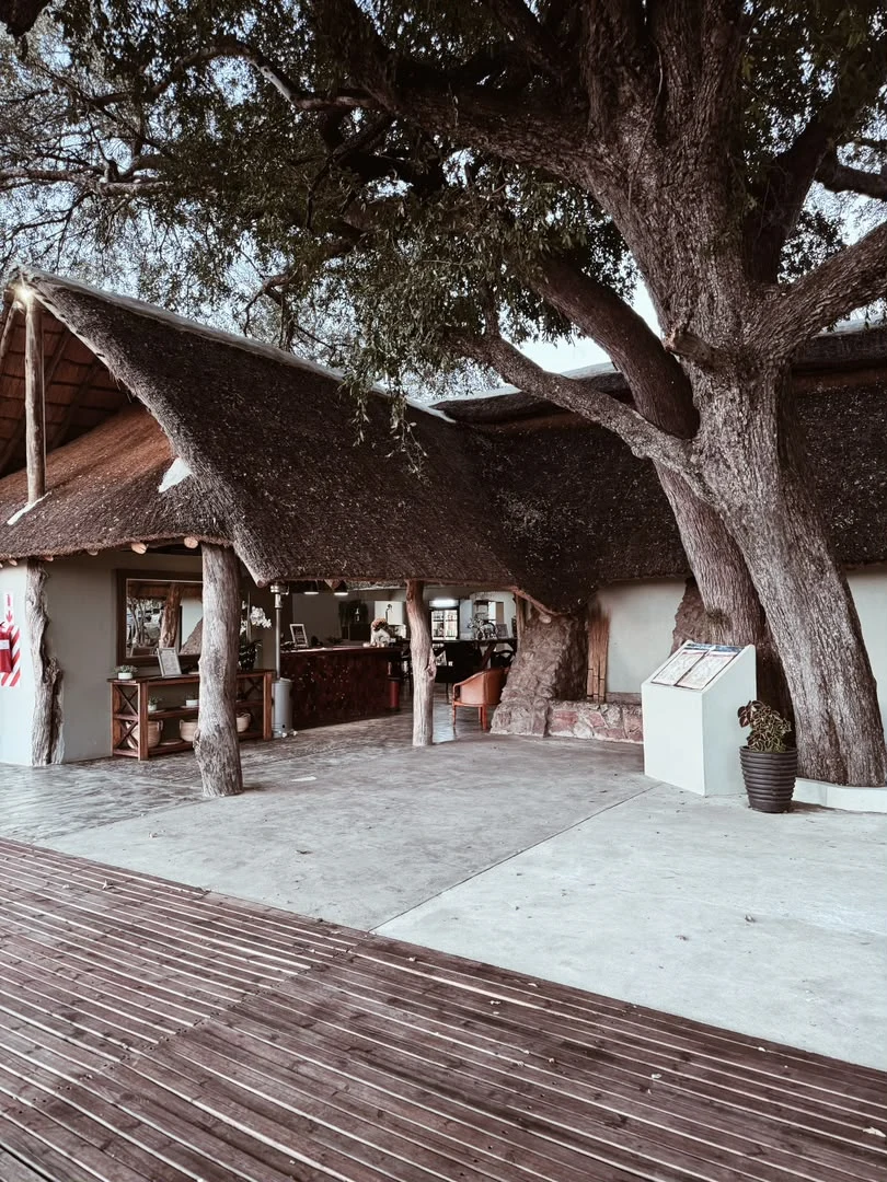 Restaurant entrance at Nyime Safari Lodge
